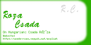 roza csada business card